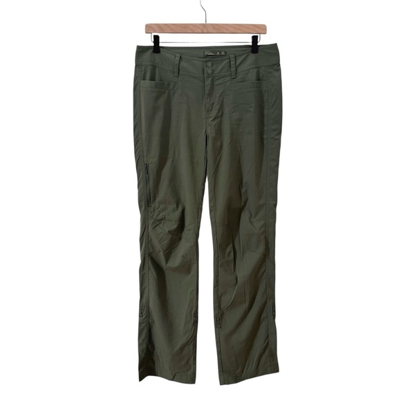 Prana Keeley Pant Forrest Green Size 10 - Picture 2 of 13